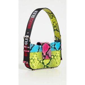 BRUCEGLEN Women's Yellow Feet Mixed Media Single Strap Shoulder Bag